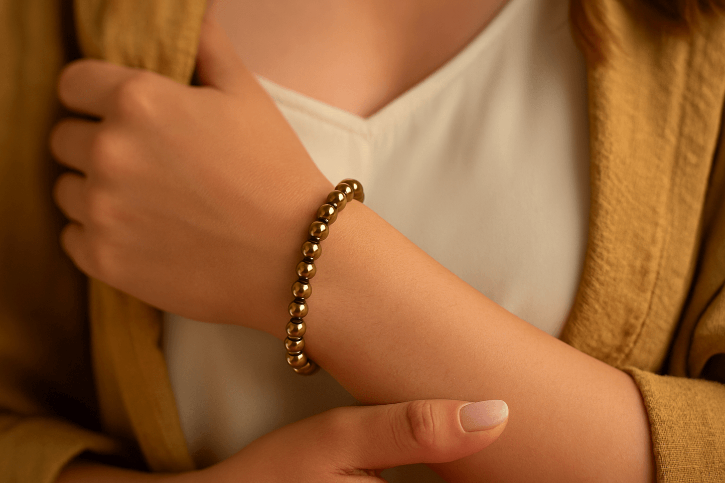 Golden Hematite Bracelet