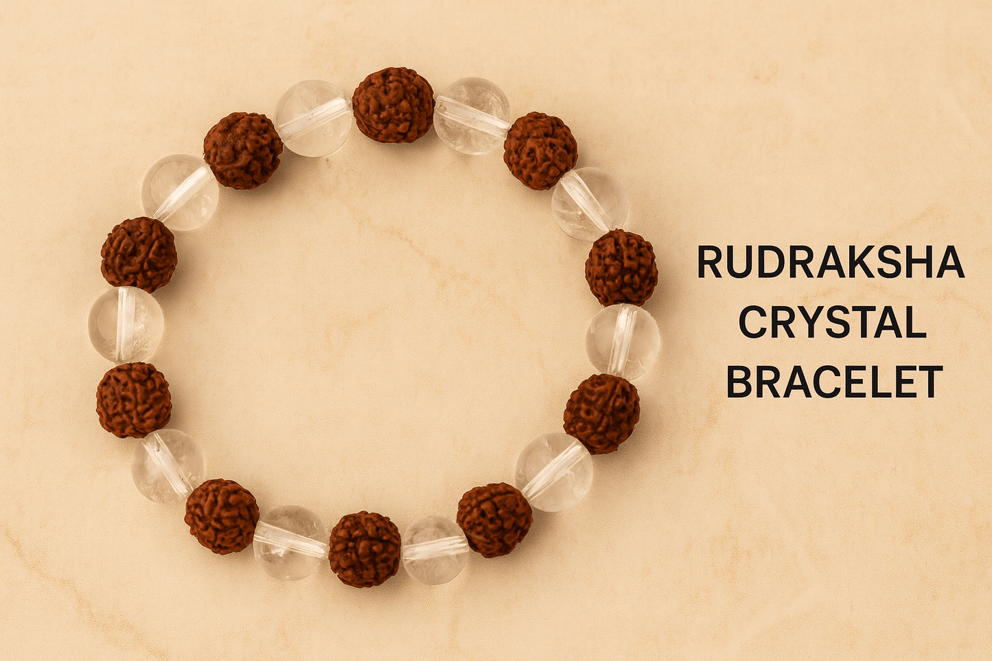 Rudraksha Crystal Bracelet