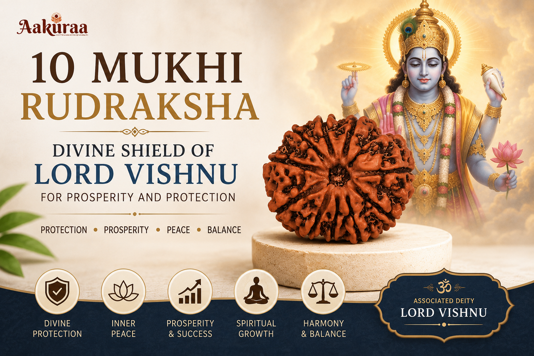 10 Mukhi Rudraksha Divine Shield of Lord Vishnu 
