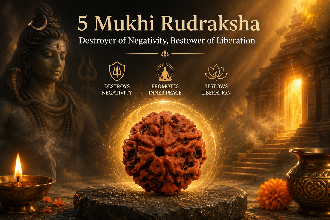5 Mukhi Rudraksha - Destroyer of Negetivity 