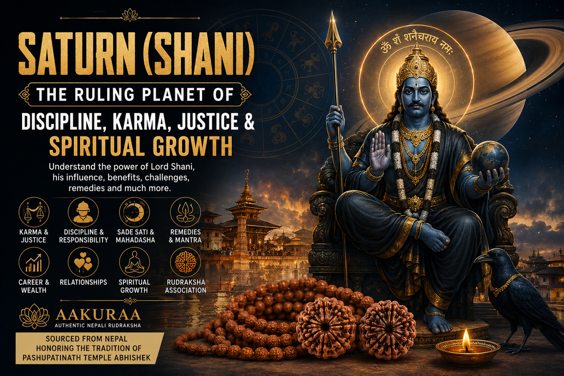 Saturn (Shani) – The Ruling Planet of Discipline, Karma, Justice & Transformation