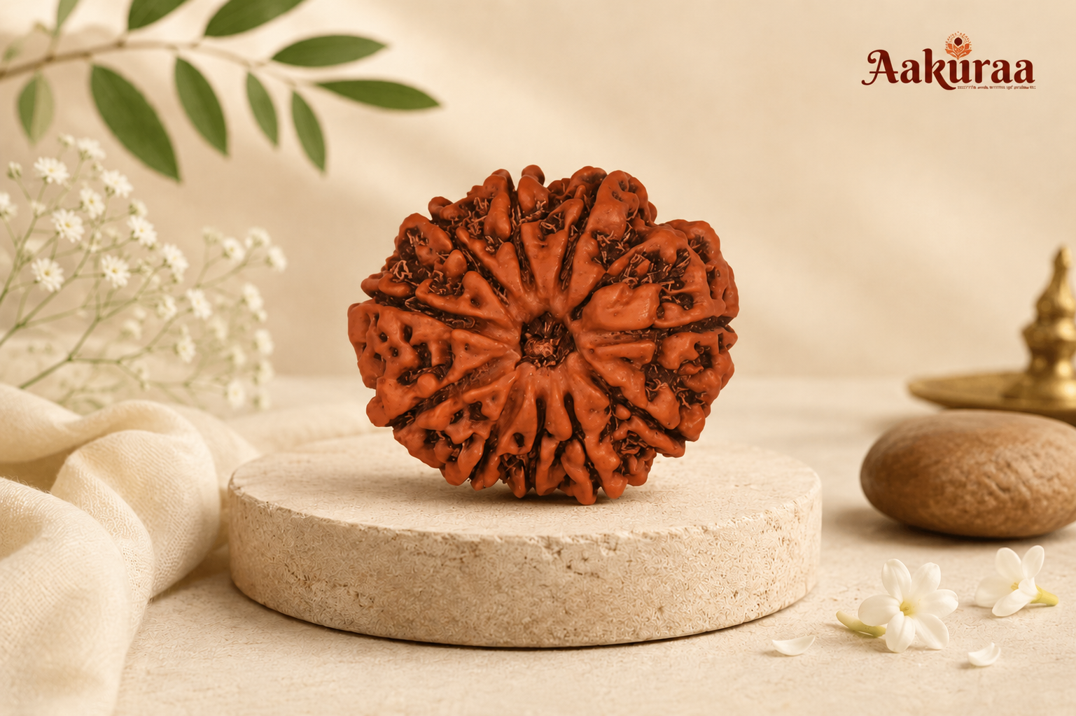 Original 10 Mukhi Nepali Rudraksha associated with Lord Vishnu