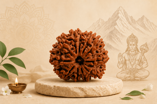 Premium quality 11 Mukhi Rudraksha from Nepal for Hanuman blessings and protection