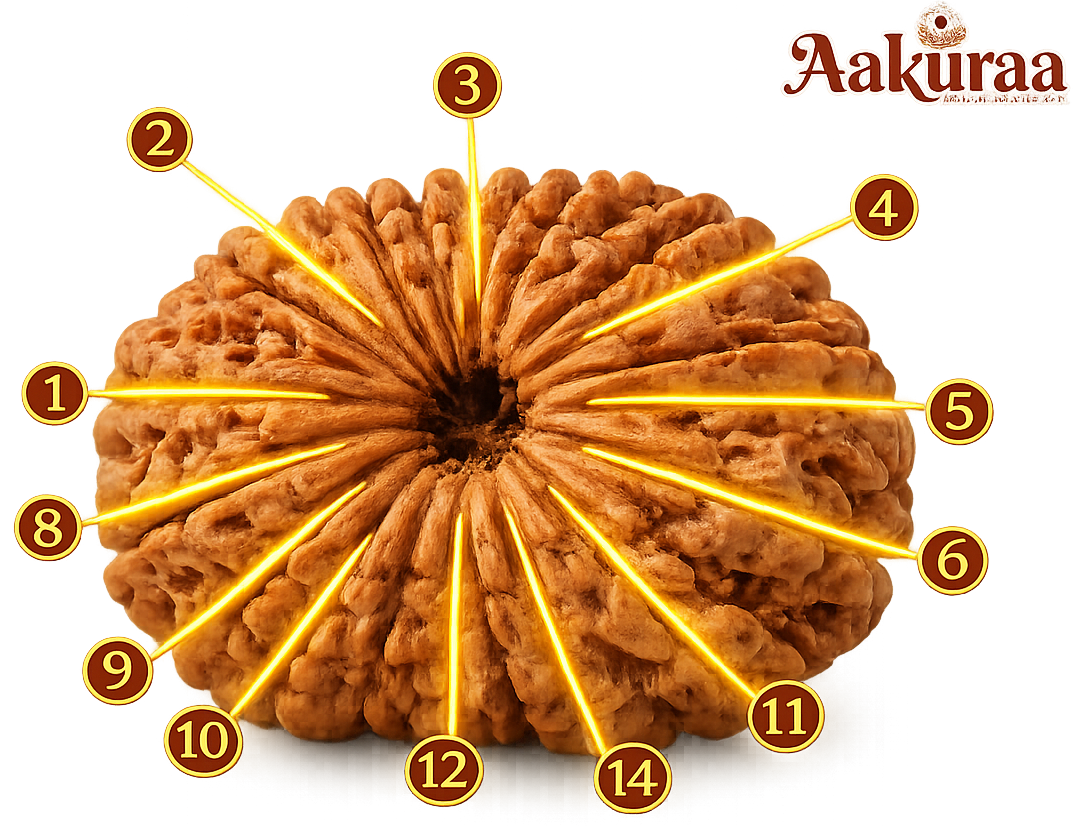 Buy Natural 14 Mukhi Nepali Rudraksha