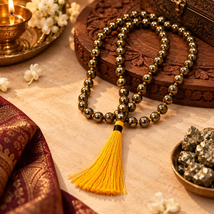 Original Pyrite Mala 108 Beads