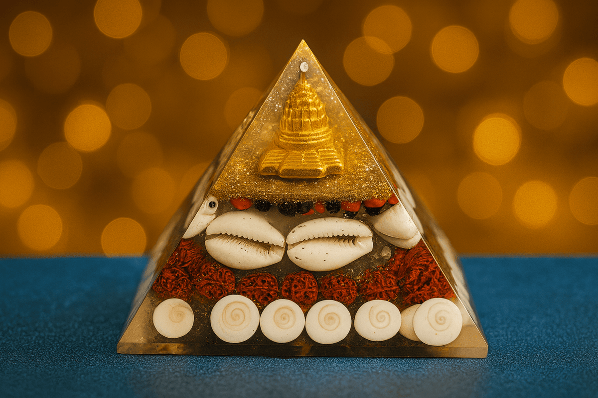 Divine Orgonite Pyramid – Energy, Prosperity & Balance