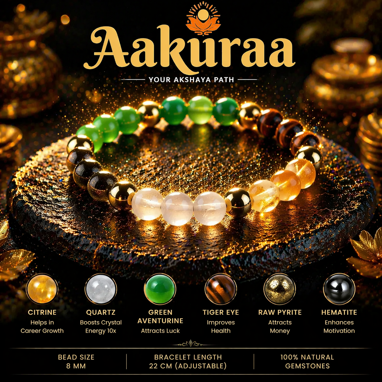 Natural Stone - Dhan Yog Bracelet