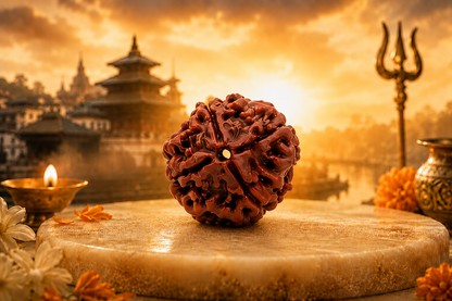 Original 4 Mukhi Nepali Rudraksha Abhishek At Pashupatinath Temple