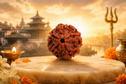 Original 5 Mukhi Nepali Rudraksha Abhishek At Pashupatinath Temple