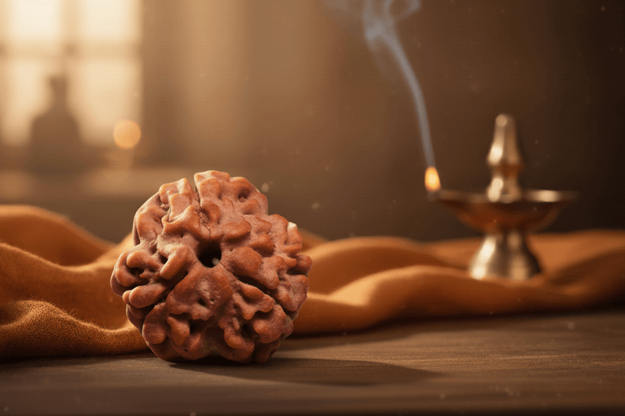 3 Mukhi Nepali Rudraksha