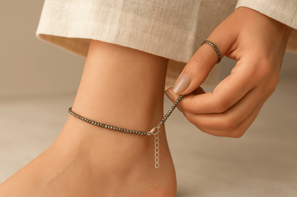Pyrite Payal Anklet