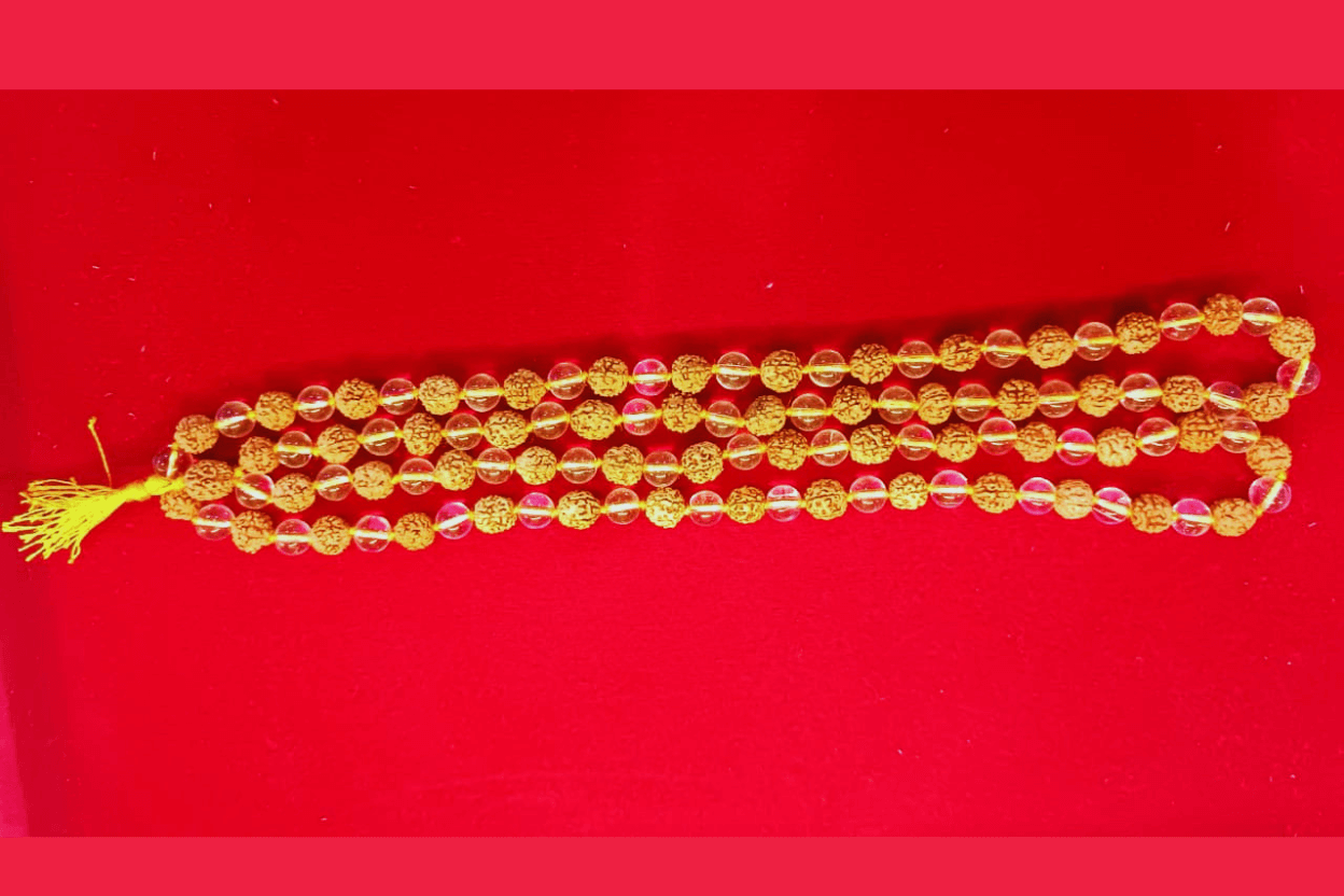 Rudraksha & Crystal Mala