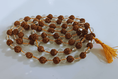 Rudraksha & Crystal Mala