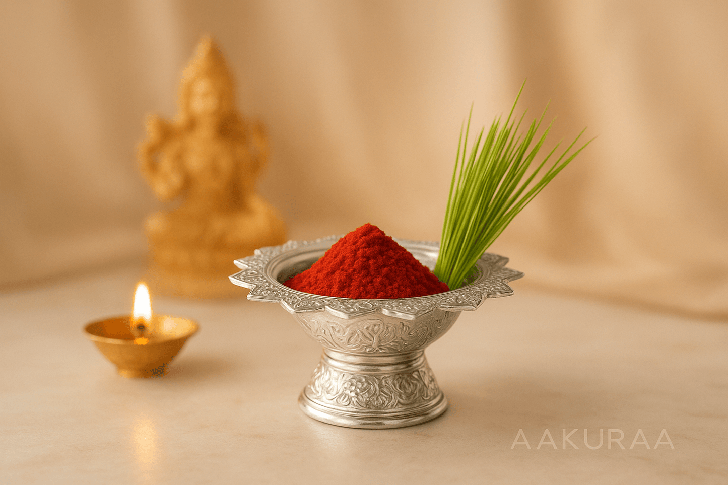 Silver Nepali Dashain Tika Dani - Nepli Festival