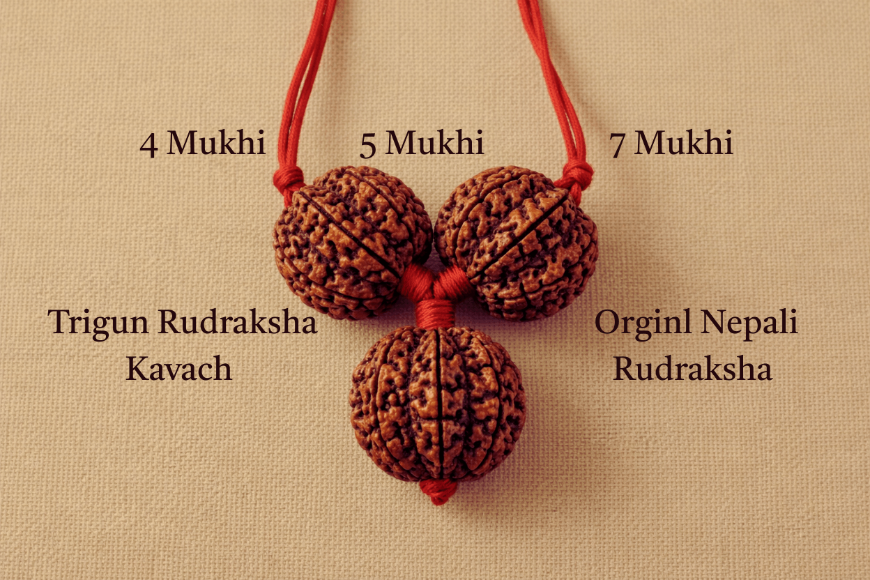 Trigun Rudraksha Kavach